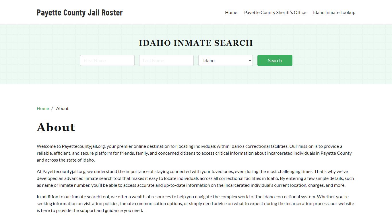 About - payettecountyjail.org